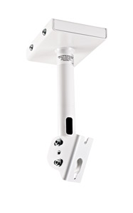 K&M 24496 SUPPORT PLAFOND POUR ENCEINTE charge max. 25kg, inclinaison 0°-45°, pivot. 90°, blanc