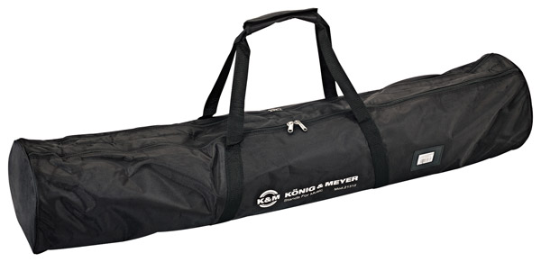 K&M 21312 SAC DE TRANSPORT pour 2 pieds enceinte, nylon, 1200x250x250mm, 2 fermetures zip, noir