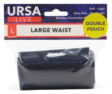 URSA LIVE STRAP Double pouch, large, black