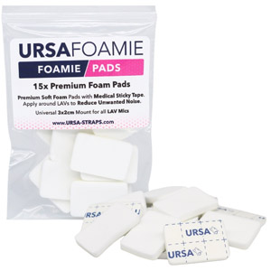 URSA FOAMIE PADS ADHESIVE FOAM MOUNTS 30 x 20mm, white (pack of 15)