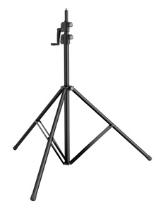 K&M 24740 WIND-UP STAND 4000 TREPIED ECLAIRAG pour sol, 40kg max, 1715-4000mm, noir