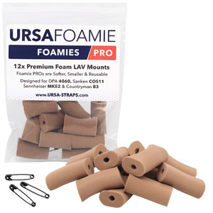 URSA FOAMIE PRO MICROPHONE MOUNTS Soft foam, 24 x 17 x 9mm, caramel (pack of 12)