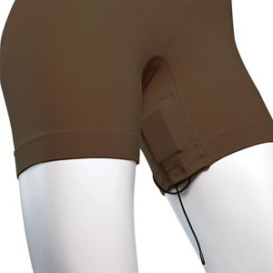 URSA STRAPS SHORTIES poche cuisse intérieur/poche bas du dos, Medium, marron