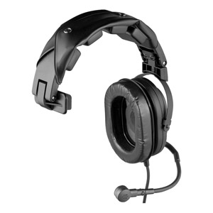 RTS HR-1PT MICRO-CASQUE 300ohms, micro 150ohms, cordon droit, non terminé