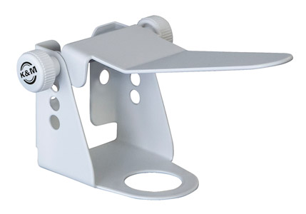 K&M 80398 PORTE DISTRIBUTEUR DESINFECTANT avec levier, pour support 80360, diam.25mm diameter, blanc