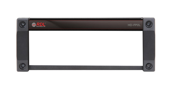 RDL HD-FP2L PLAQUE D'HABILLAGE VITRE pour un amplificateur série HD