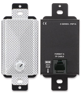 RDL D-PSP1A LOUDSPEAKER Active, 2W, local volume control, Format-A, white