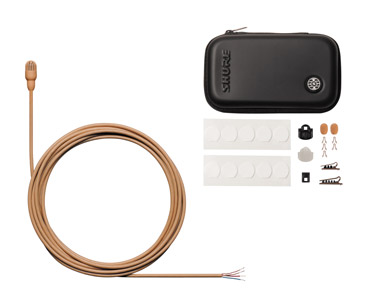 SHURE TWINPLEX TL47 MICRO subminiature, omni, avec accessoires, dénudé, marron