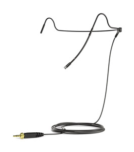 SENNHEISER HS 2 BK MICROPHONE tour de tête, électret, omni, jack 3.5mm, pour EW G4 TX, noir