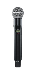 SHURE ADX2FD/SM58 EMETTEUR HF A MAIN SM58, cardioïde, dynamique, 470-636MHz (G56)