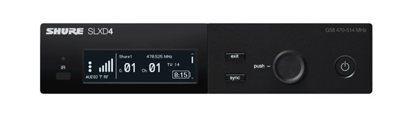 SHURE SLXD4 RECEPTEUR SANS FIL fixe, numérique, un canal, 606-650Mhz (59)