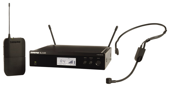 SHURE BLX14R/P31 SYSTEME MICRO SANS FIL serre-tête, micro PGA31, récepteur rack, 606-630MHz (K3E)