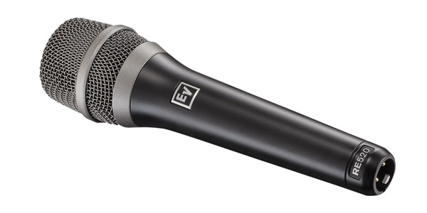 ELECTROVOICE RE520 MICROPHONE condensateur, supercardioïde, voix