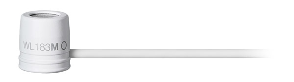 SHURE WL183M MICRO cravate, condensateur, omnidirectionnel, connecteur LEMO, blanc