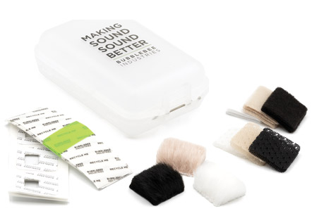 BUBBLEBEE MIC HIDING STARTER KIT avec boîtier, noir/beige/blanc