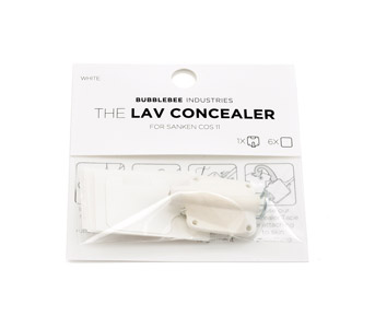 BUBBLEBEE LAV CONCEALER SUPPORT MICRO pour Sanken COS-11, blanc