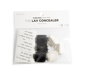 BUBBLEBEE LAV CONCEALER SUPPORT MICRO pour DPA 6060/6061, noir/blanc, pack de 6