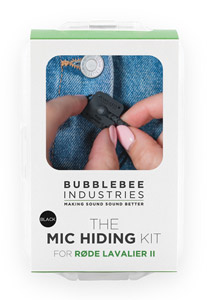 BUBBLEBEE MIC HIDING KIT pour Rode Lavalier II, noir