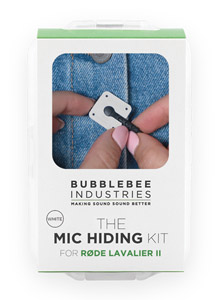 BUBBLEBEE MIC HIDING KIT pour Rode Lavalier II, blanc