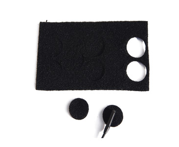 RYCOTE 065104 UNDERCOVERS FIXES MICRO Stickies et Undercovers tissus, noir, 1 pack de 100+100