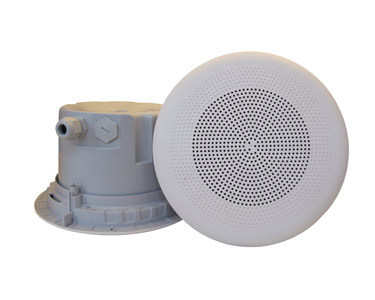 DNH BPF-660 HAUT-PARLEUR DE PLAFOND 6W, blanc RAL9010, étanchéité IP54, 8 ohmss