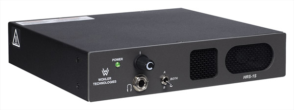 WOHLER HRS-1S MONITEUR AUDIO 2 canaux, analog., 5W RWM par côté, demi rack 1U