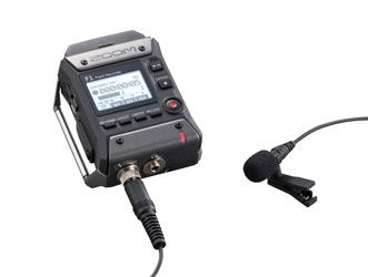 ZOOM F1-LP ENREGISTREUR DE TERRAIN MP3/WAV, carte SD/SDHC, enregistr.2 canaux, avec micro-cravate