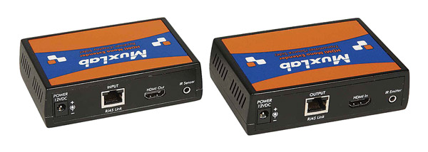 MUXLAB 500450 KIT KIT EXTENDER VIDEO HDMI sur CAT5E/6, UHD-4K. portée 100m