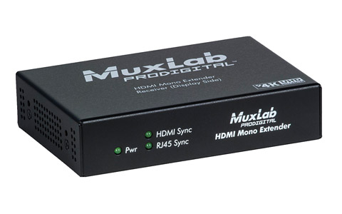 MUXLAB 500451-RX EXTENDER VIDEO HDMI récepteur, sur CAT5/6, 4K/60, portée 40m