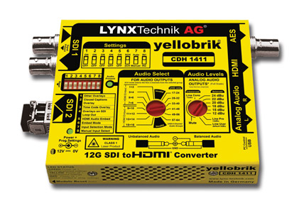 LYNX YELLOBRIK CDH 1411 CONVERTISSEUR VIDEO 12G SDI vers HDMI