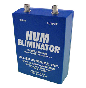 ALLEN AVIONICS HEC-500 ANALOGUE VIDEO GROUND LOOP HUM ELIMINATOR 1 channel