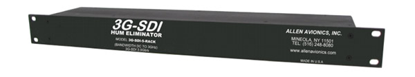 ALLEN AVIONICS 3G-SDI-3R VIDEO GROUND LOOP HUM ELIMINATOR 3G-SDI, 3G, 3 channel, rackmount