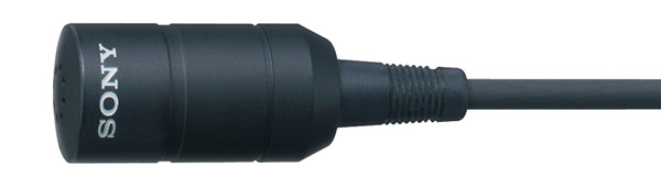 SONY ECM-55B MICRO CRAVATE omni., alim., batterie ou 12-48V, noir