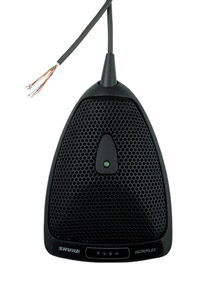 SHURE MX392/O MICRO DE SURFACE omnidirectionnel, logic, alim.fantôme, noir