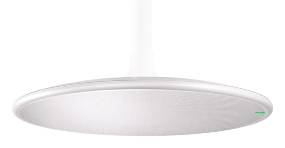 SHURE MXA920W-R MICRO plafond, multicapsules, couverture auto, rond, blanc