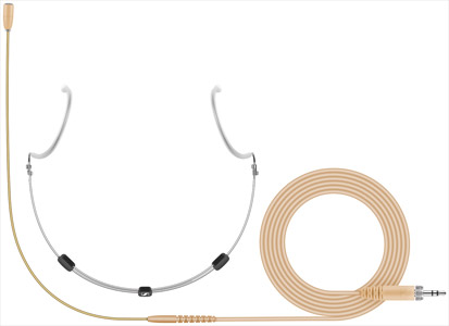 SENNHEISER 009873 HSP 4-EW-3 MICRO TOUR DE TETE électret, cardio, jack 3.5mm pour EW G3/G4 TX, beige