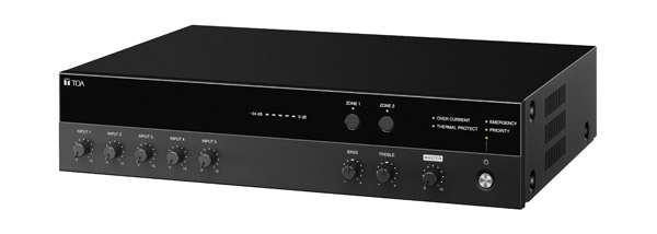 TOA A-3548D AMPLI/MELANGEUR numérique, 480W, 100V/4-16ohm, 5 entrées, 2 sorties zone