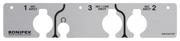 SONIFEX CM-CU21CP COUVERCLE FRONTALE pour unité de commentateur CM-CU21