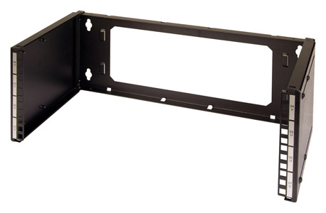 LANDE SET & STACK SUPPORT MURAL 8U, 250-430mm profondeur réglable, noir