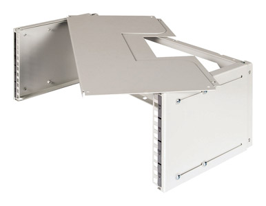 LANDE SET & STACK PANNEAUX SUP.ET INF. coulissant, entrée cable brosse, gris