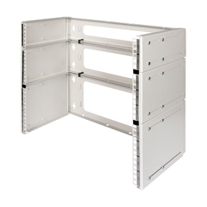 LANDE SET & STACK SUPPORT MURAL 8U, 250-430mm profondeur réglable, gris