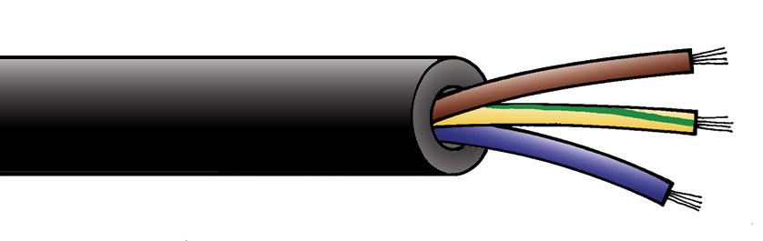 Éléments électriques - Câble souple 5G6 le mètre