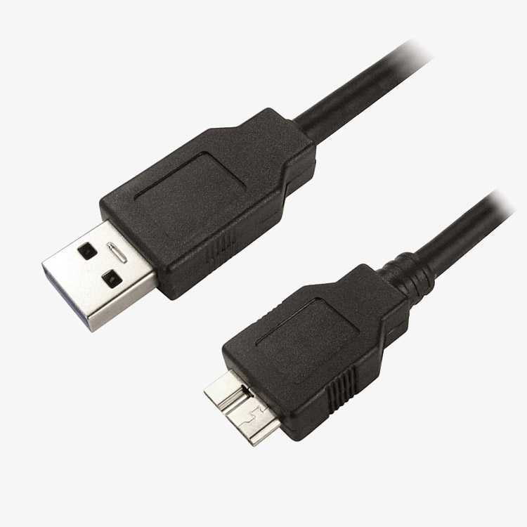 Câble USB 2.0 type A / A mâle - 2m Noir
