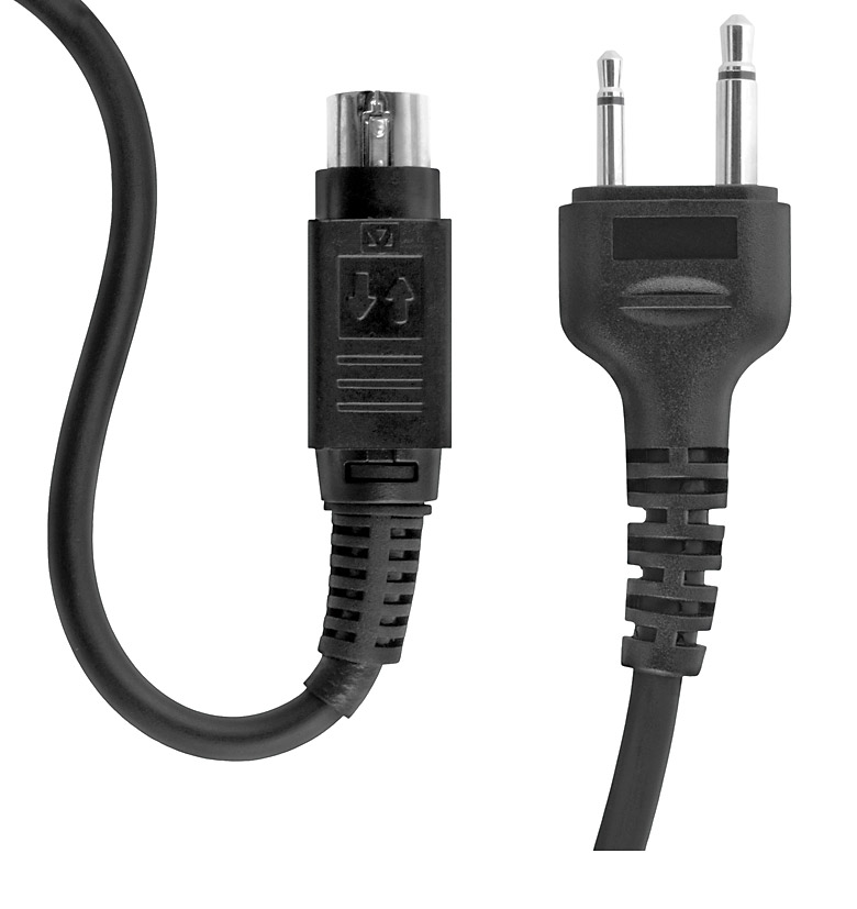 CORDON ADAPTATEUR Mini DIN Vers Jack 2pts Icom Droit