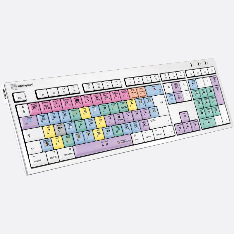 LOGICKEYBOARD QWERTY Mac ASTRA clavier rétroéclairé QWERTY, USB, Avid Media  Composer