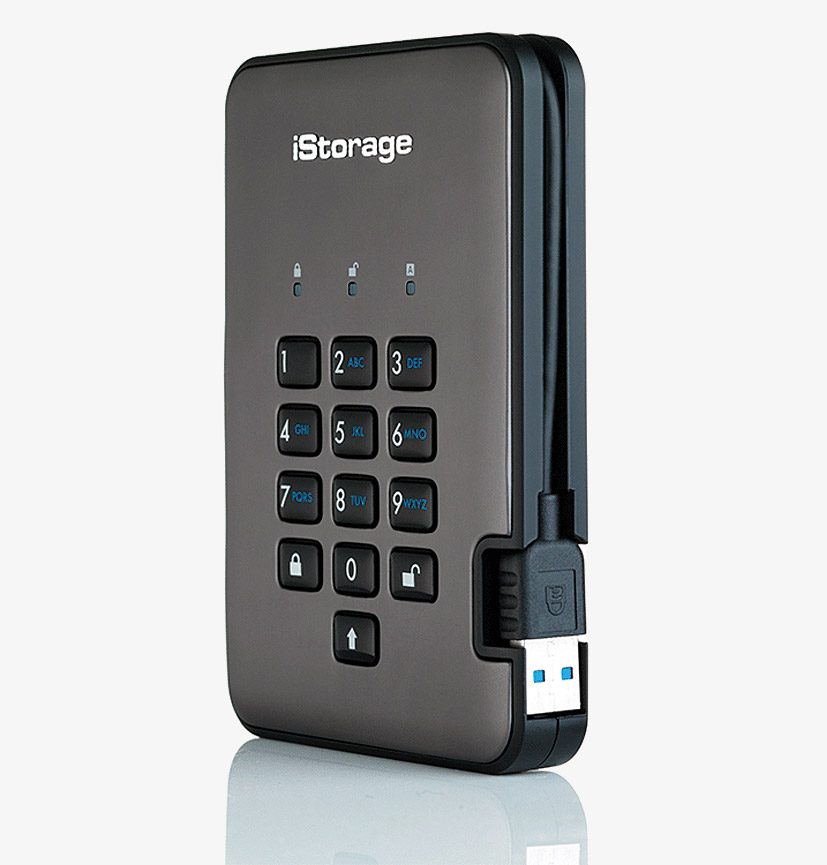 ISTORAGE DISKASHUR PRO2 5TB USB 3.1 DISQUE DUR EXTERNE, IP56