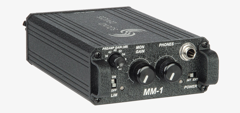 SOUND DEVICES MM-1 PREAMPLI MICRO ET CASQUE MONITORING 1 canal