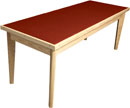 CANFORD TABLE ACOUSTIQUE frêne, rectangular 1530 x 740mm (indiquer la couleur du tissus)