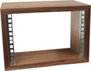 CANFORD ES4121502/W MINI CAISSON DEMI-RACK 2U, prof.150mm, noyer