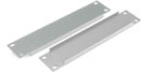 CANFORD PANNEAU VIERGE POUR RACK DEMI LARGEUR 1U, alu. extrudé, gris clair